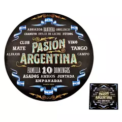 Plato de sitio + Porta Servilleta/Cubiertos x50un