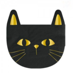 Servilleta de Papel Gato Negro Stamping x12 Un