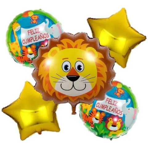 Set de Globos Leon x5 un
