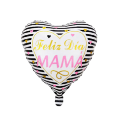 Globo Metalizado Feliz Día Mamá Varios x1 Un - Planeta Fiesta