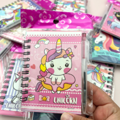 Anotador Unicornio + Lapicera x6 Un en internet
