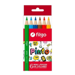 Mini Lapices de Colores x6 Un