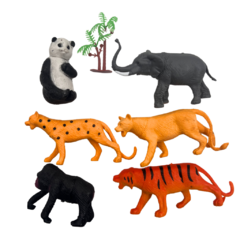 Set de Animales de la Selva Surtidos x6 un - comprar online