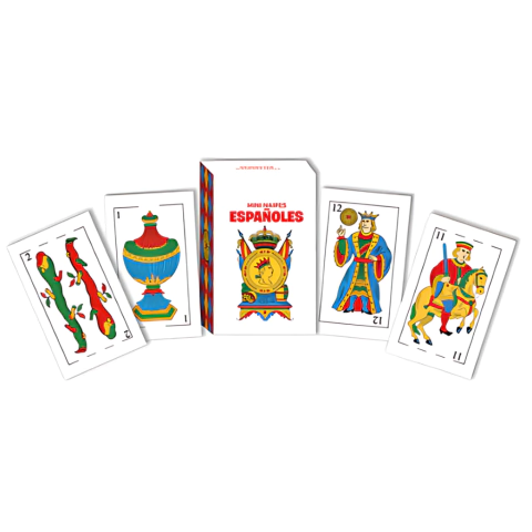 Mini Cartas Naipes Españolas x6 Un