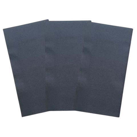 SERVILLETA PREMIUM SIMIL TELA E 33X40 1/6 NEGRA X50 UN