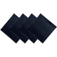 SERVILLETA PREMIUM SOFT TISSUE E 23X23 COPETIN POSTRE NEGRA X50 UN