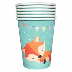 Vaso de polipapel Zorro x6 un
