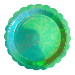 Plato Iris 22.5cm Verde X 10 Un