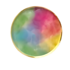 Plato Acuarela Multicolor 17.5cm X 10 Un