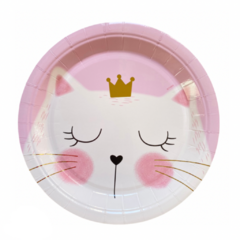 Plato de Polipapel 17 cm KITTY x6 Un