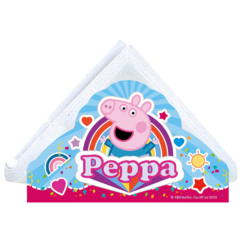 Servilletero X1 Peppa Pig + 15 Servilletas Tissue