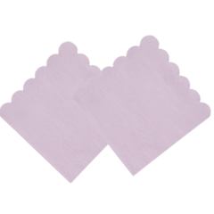 Servilleta Scalop Lila Pastel X 20 Un
