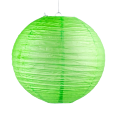 Farol Chino Lampara Papel Lisa 8" x1 Un Verde