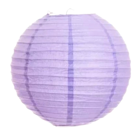 Farol Chino Lampara Papel Lisa 8" x1 Un Lila