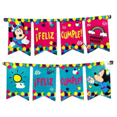 Banderín Feliz Cumple x1 Minnie