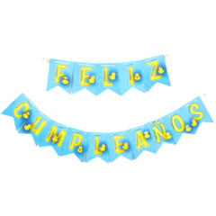 Banderin Patitos Feliz Cumpleaños x1 Un