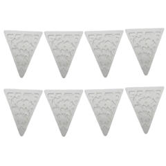 Banderin Calado Blanco x1 Un