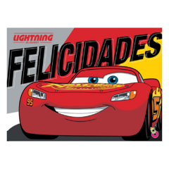 Afiche Felicidades Cars x1