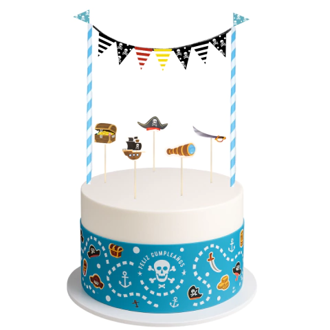 Adorno para tortas Piratas