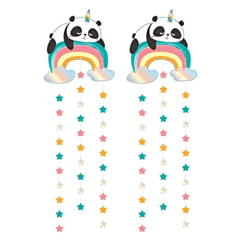 Colgante para puerta Oso Panda x2 Un