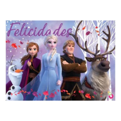 Afiche Felicidades x1 Frozen