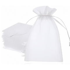 Bolsa Organza x25 Un 7x9 cm Blanca