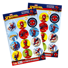 Plancha De Sticker Autoadhesivo Spiderman X2 Un