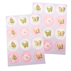 Plancha de Stickers Mariposa (10 Planchas x12 Un c/u)