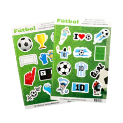 Stickers con Relieve de Futbol x24un