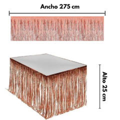 Guirnalda Metalizada Flecos (275x25) x1 Un Rose Gold