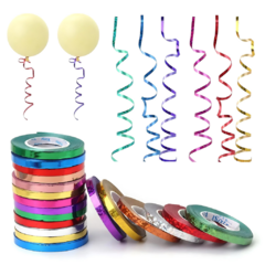 Cinta Ribbon Holografica Plateado 5 mm 10 mts
