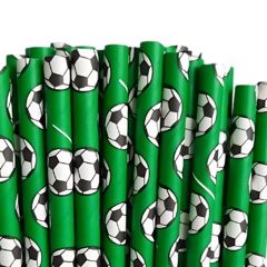 Sorbete Pelota Futbol Verde Blanco Negro X 25 Un