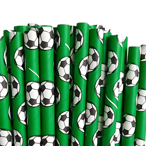 Sorbete Pelota Futbol Verde X 25 Un