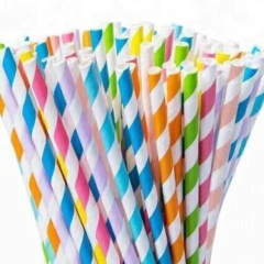 Sorbete de Polipapel Rayados Multicolor x24 Un