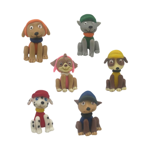 Adorno Porcela Fria Paw Patrol x6 Un
