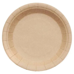 Plato Polipapel Kraft 18cm x25 unidades