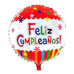Globo Feliz Cumpleaños Redondo 18"