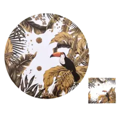 Plato de sitio + Porta Servilleta/Cubiertos x50un - comprar online
