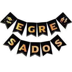 Banderín Estampado Egresados X 1U