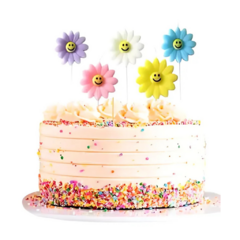Set de velas margaritas Multicolor x5 un - comprar online