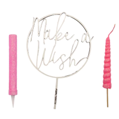 Pack Vela Topper Make a Wish Bengala - Planeta Fiesta