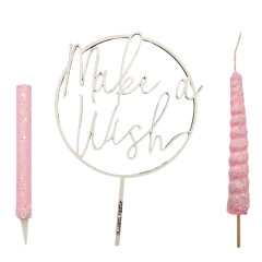 Pack Vela Topper Make a Wish Bengala - comprar online