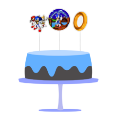 Pinche Adorno Sonic 3 piezas en internet