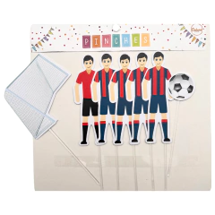Topper Pinche de Jugadores Silueta San Lorenzo Cuervo