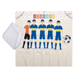 Topper Pinche de Jugadores Silueta Boca