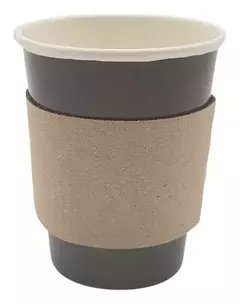 Vasos Polipapel Colores Pasteles + Collarín Café X 20 Un