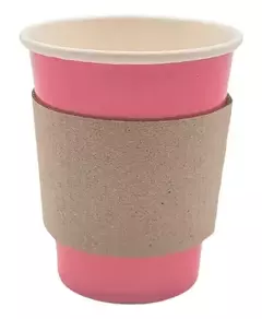 Vasos Polipapel Colores Pasteles + Collarín Café X 20 Un - comprar online