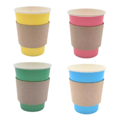 Vasos Polipapel Colores Pasteles + Collarín Café X 20 Un - tienda online