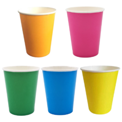 Vasos Polipapel Colores Surtidos