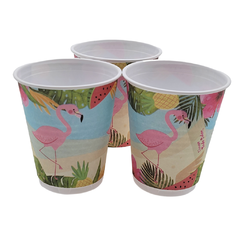 Vaso Plastico Descartable Flamenco X 10U